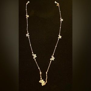 Gold tone eyeglass chain